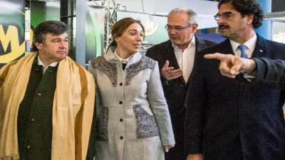 Benedetti con Vidal en La Rural