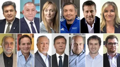 Arriba: Víctor Zimmermann, Luis Juez, Anabel Fernández Sagasti, Máximo Kirchner, Mariano Recalde y María Teresa González. Abajo: Juan Carlos Pagotto, Camau Espínola, Juan Carlos Romero, Oscar Zago, Hernán Lombardi, Francisco Monti y Nicolás Massot.