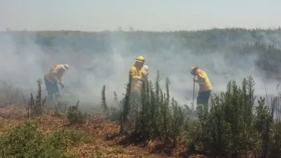 Dispusieron un operativo por nuevos focos de incendio registrados en islas del Delta
