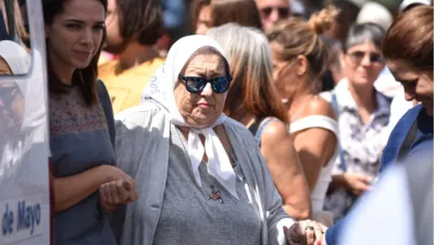Bonafini junto a la esposa de Amado Boudou