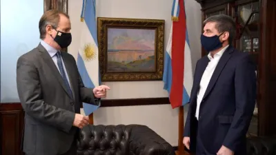 Bordet define con Ballay los términos en que será la renegociación de la deuda provincial