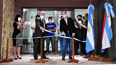 Bordet con Casali inaugura obras Villa Libertador