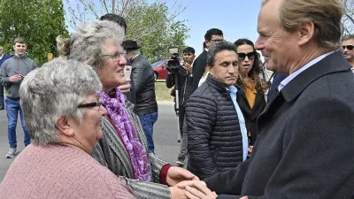Imagen de archivo del gobernador Bordet, quien deja la gestión con un 60 por ciento de imagen positiva, según la consultora Aresco.