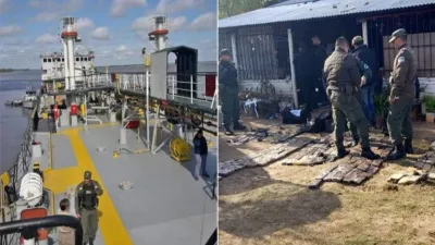 El buque detenido en La Paz transportaba marihuana: secuestraron 292 kilos