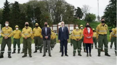 Cabandié y Taiana acordaron cooperación en el manejo del fuego