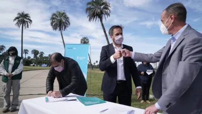Desde El Palmar, Cabandié anunció millonaria inversión para tres parques nacionales
