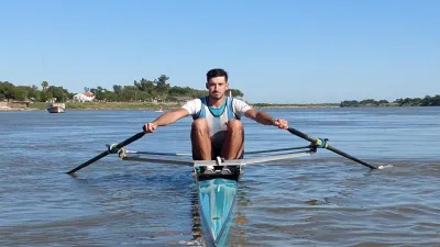 El paranaense Emiliano Calderón competirá en el Sudamericano de Remo Senior