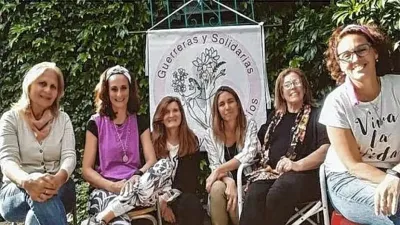 El grupo “Guerreras y Solidarias”, de Gualeguay, que impulsó Patricia Zair.