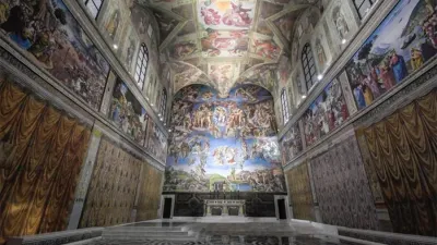 La capilla Sixtina, la más importante, donde los cardenales eligen al Papa.