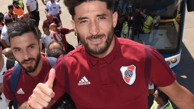 Con el entrerriano Casco, River se instaló en Lima para la final de la Copa Libertadores