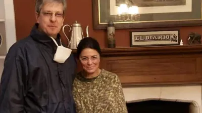 Mauricio Castaldo con Dolores Etchevehere