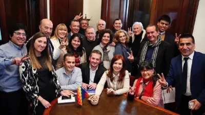 Cristina Fernández y parlamentarios