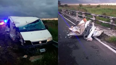 choque puente Arroyo Malo ruta 20