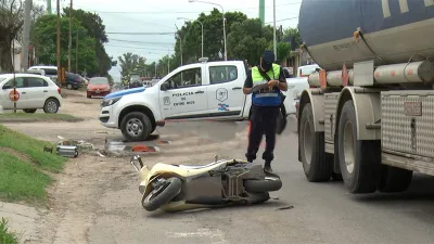 choque en Avenida Zanni de Paraná