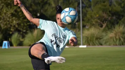 En Ezeiza y con la entrerriana Soledad Jaimes, Argentina entrenó antes de viajar a Córdoba