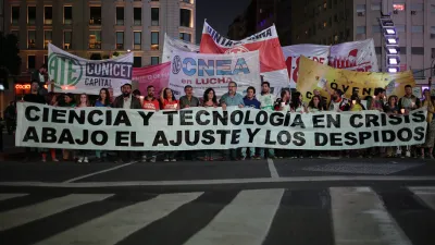 Movilización de científicos del Conicet