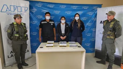 Las tres tenían los panes de cocaína debajo de su ropa. También llevaban 777.000 pesos en efectivo.
