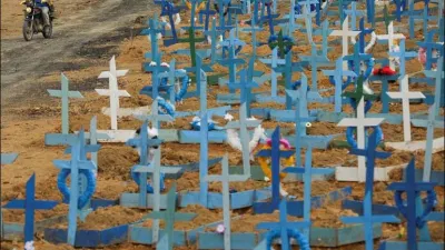 coronavirus tumbas en Brasil