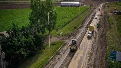La repavimentación de la Ruta Provincial Nº 32 fue una demanda de productores, industriales y vecinos de la zona.