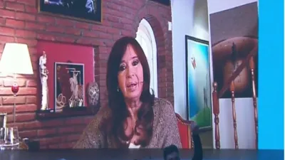 Cristina Kirchner desde Río Gallegos