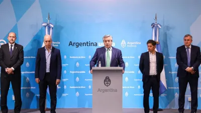 Imagen de archivo cuando hace un año se anunció la cuarentena para todo el país.