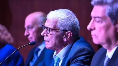 Casal, Cuneo Libarona y Rosatti, cuando se reunieron en Rosario por el Código Penal.