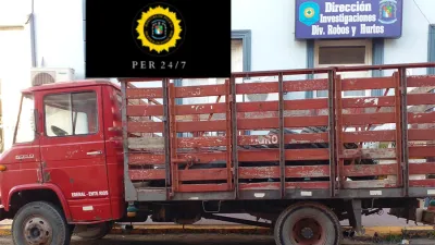 El camión, cubiertas y otros elementos fueron robados en Seguí, pero recuperados por la Policía.