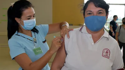 Hasta el momento se ha vacunado el 75 por ciento de la población objetivo.