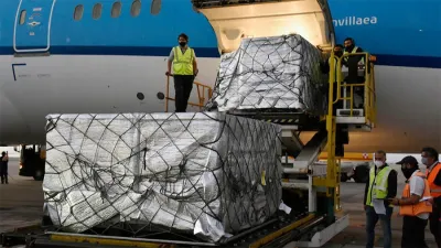 El nuevo cargamento se suma a las más de 7,2 millones de dosis recibidas hasta el momento.