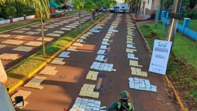 Incautaron más de 4.500 kilos de marihuana de un camión que transitaba por ruta 14