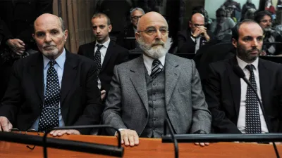 Imagen de archivo del exsecretario de Seguridad Enrique Mathov cuando en 2016 se realizó el juicio oral que lo condenó.