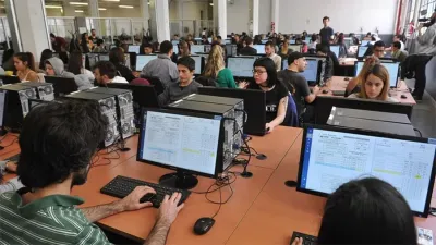 Simulacro de escrutinio provisorio realizado antes de las elecciones de 2019 por la Dirección Nacional Electoral.