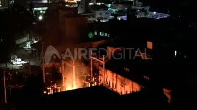 incendio estación transformadora Santa Fe