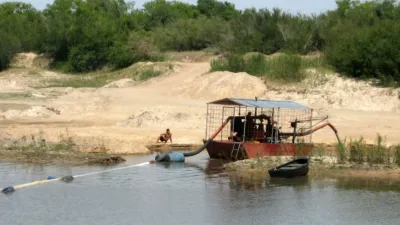 extracción de arena