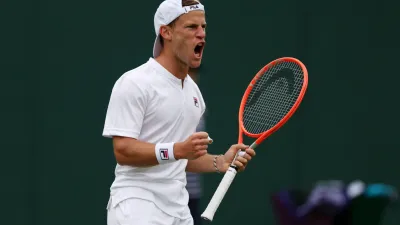 Tenis: Diego Schwartzman ganó con autoridad en el inicio del Abierto de Wimbledon