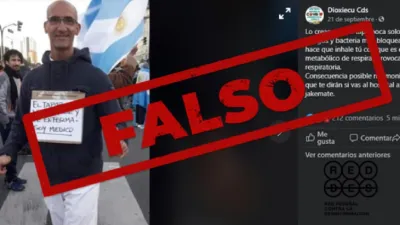 Es falso que el tapabocas cultive hongos y bacterias que bloquean el oxígeno