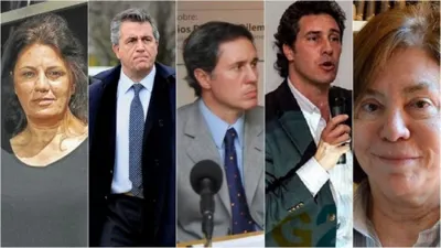 Dolores, Luis Miguel, Sebastián, Juan Diego y Leonor Barbero Marcial de Etchevehere.