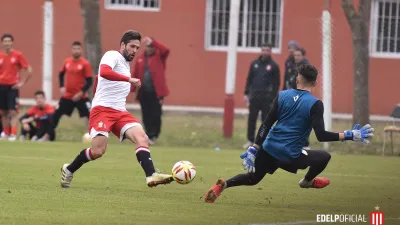 El colonense Federico González anotó un gol para el triunfo de Estudiantes en un amistoso