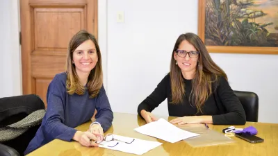 Fernanda Raverta y Elizabeth Gómez Alcorta