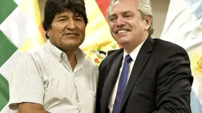Evo Morales y Alberto Fernández