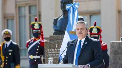 Alberto Fernández acto 17 de Agosto