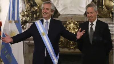 Alberto Fernández junto a Felipe Solá