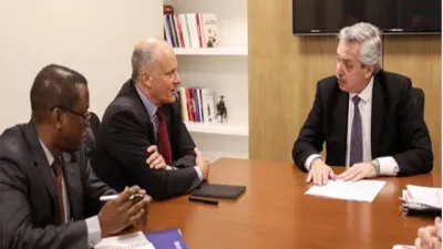 Alberto Fernández con FMI