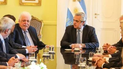 Alberto Fernández con Ginés González García