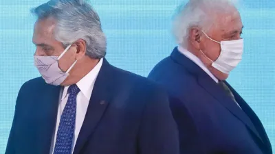 Alberto Fernández con Ginés González García