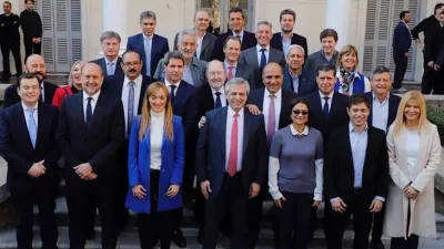 Alberto Fernández con gobernadores Frente de Todos (Foto: archivo)