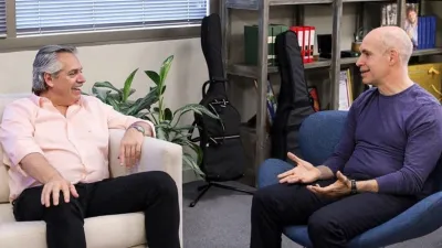 Fernández con Larreta (archivo)