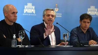 Larreta, Fernández y Kicillof