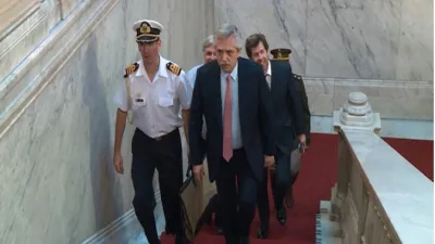 El presidente Alberto Fernández