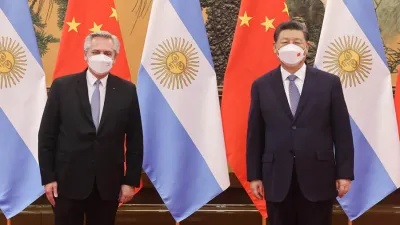 Alberto Fernández y Xi Jingpin, durante la visita realizada por el presidente argentino a China en febrero.